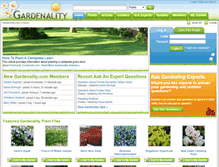 Tablet Screenshot of gardenality.com